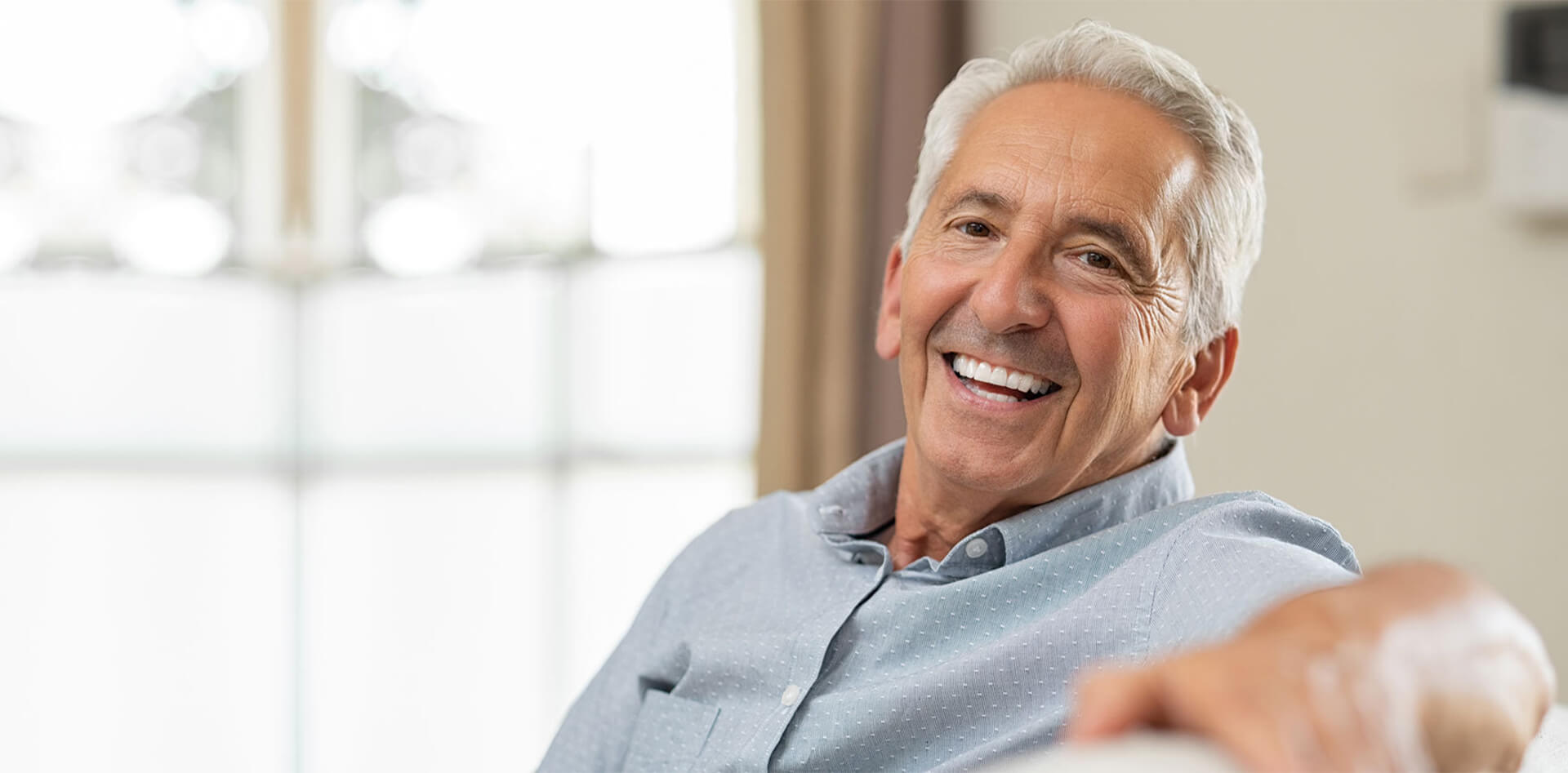 Older man smiling