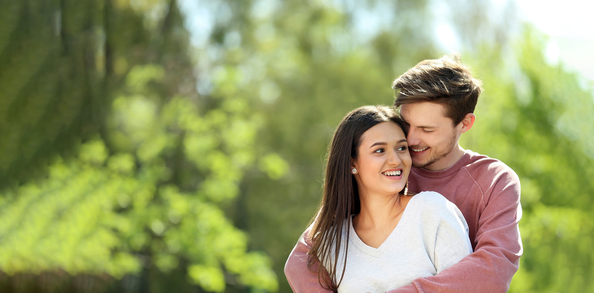 couple smiling